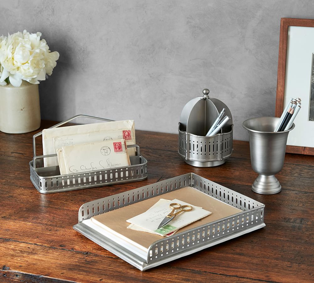 Siegel Eclectic Antique Silver Home Office Collection