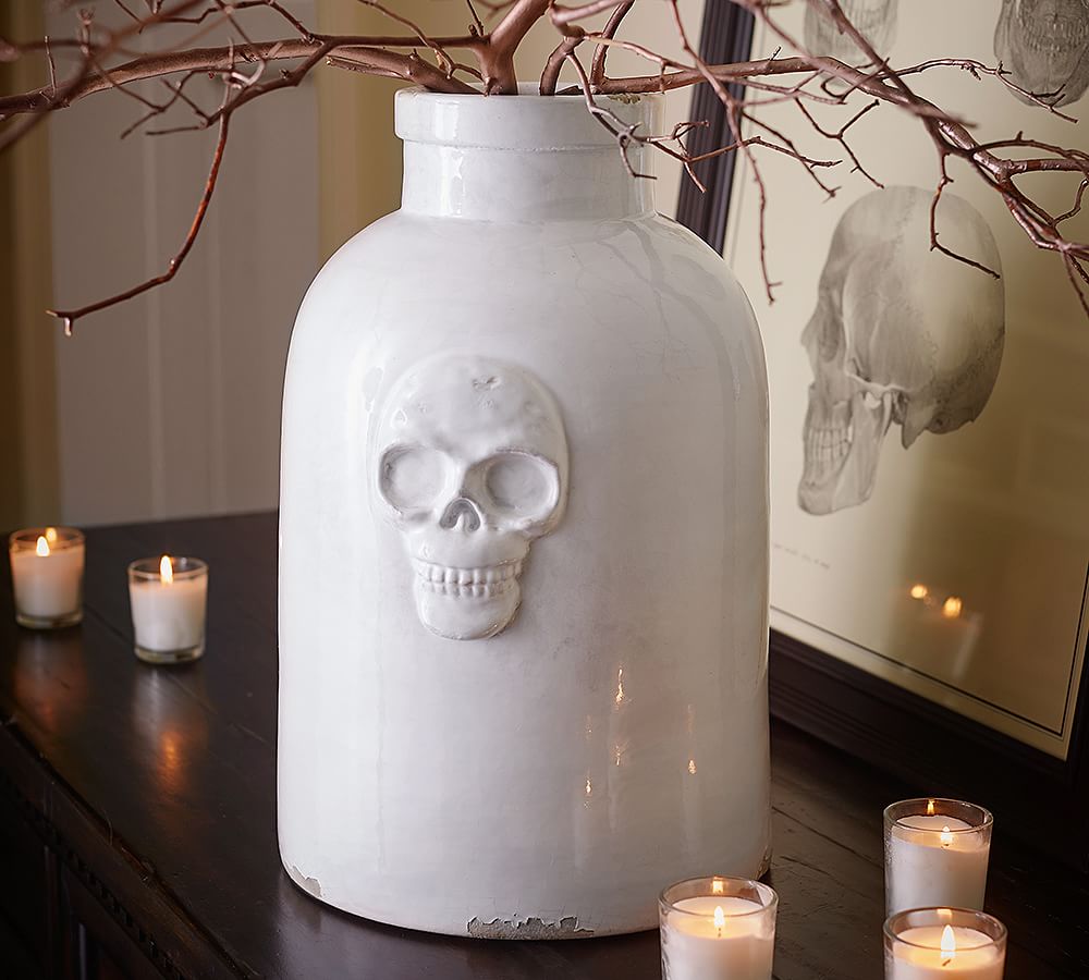 Skull Ceramic Vase