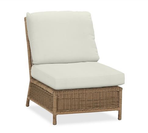 Sectional Armless Chair with Cushion