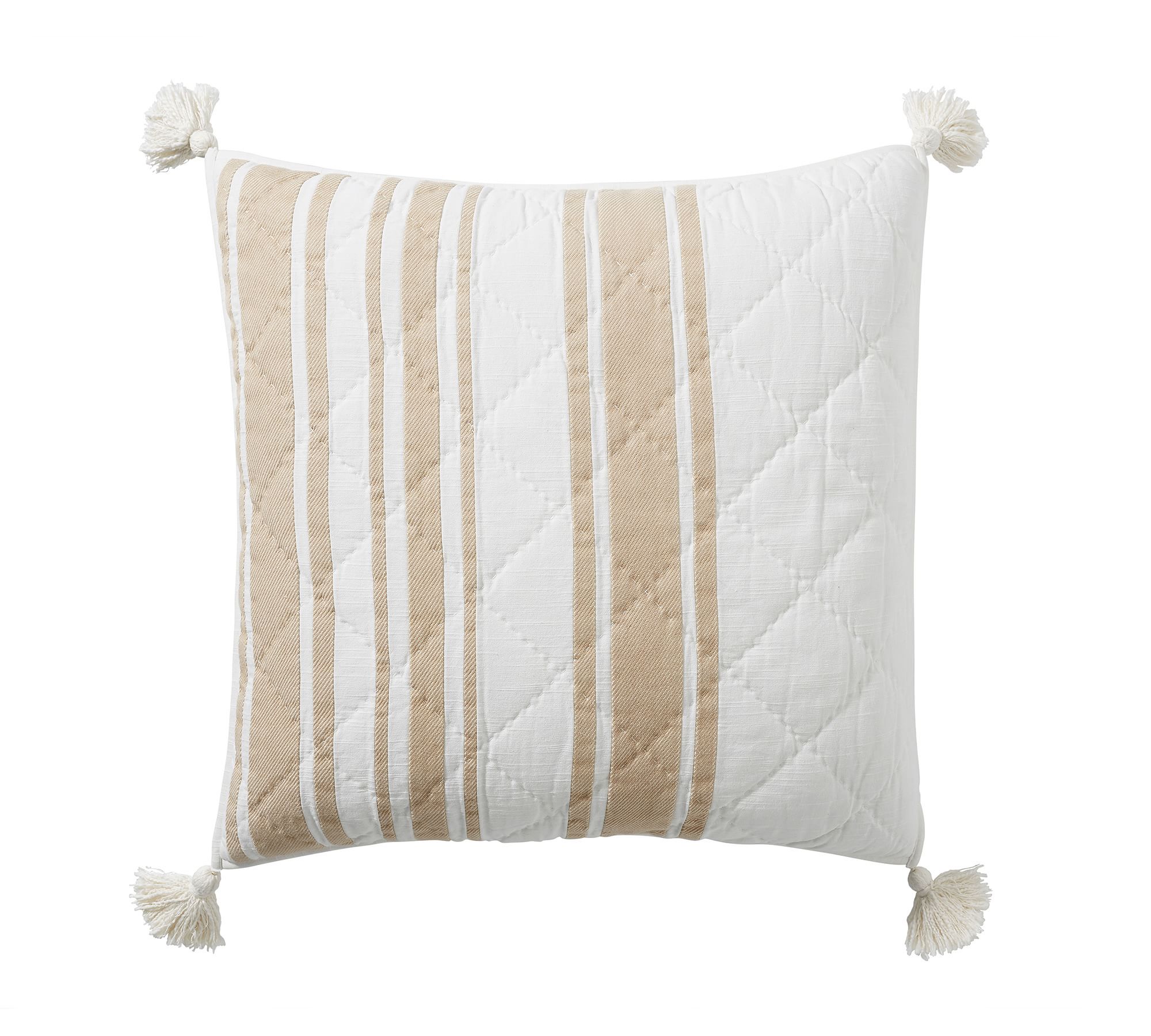 Mesa Striped Handcrafted Cotton Quilted Sham
