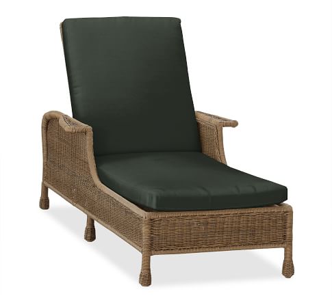 Single Chaise Lounge Cushion Slipcover