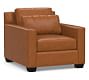 York Square Arm Deep Seat Leather Chair