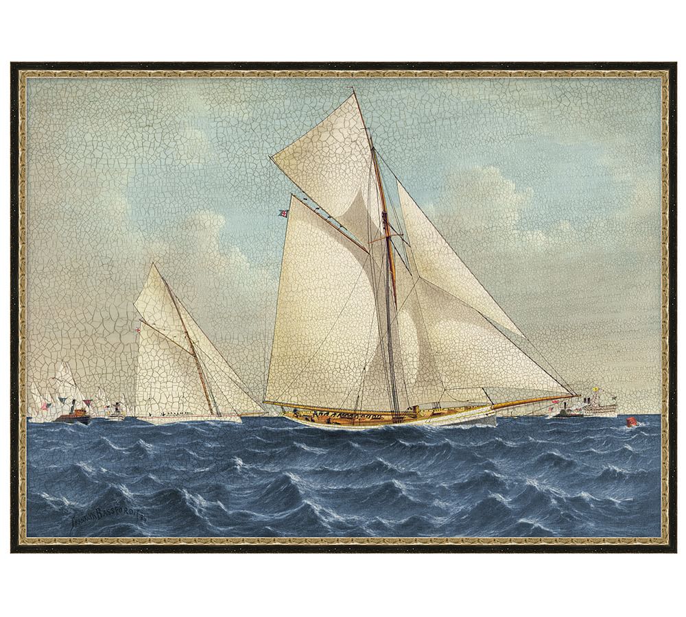 Antique Yachts Canvas, 31 x 23