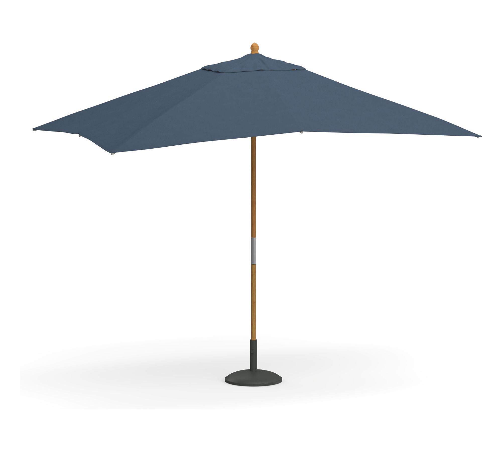 10' Rectangular Outdoor Patio Umbrella – Teak Frame​