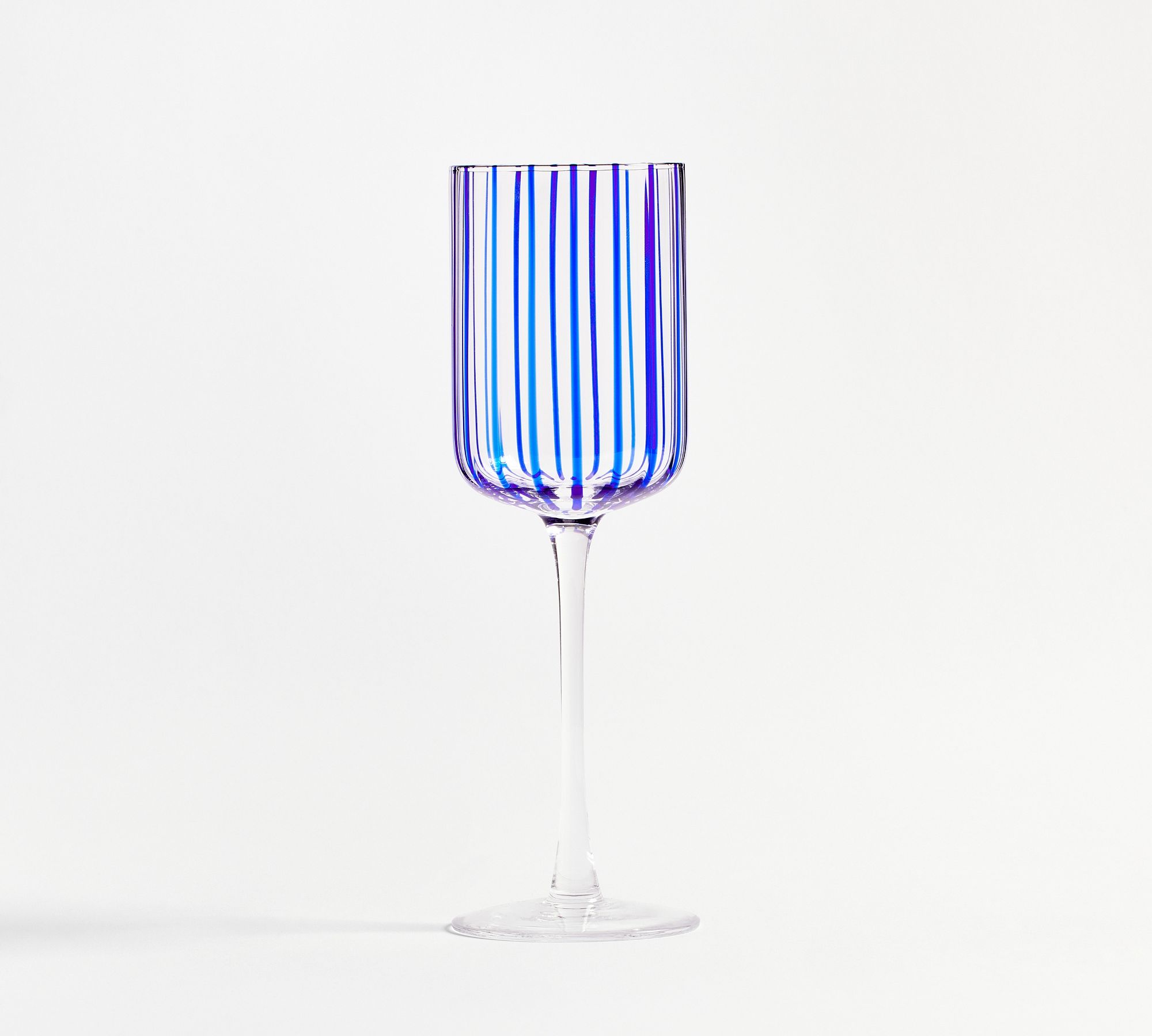 Stripe Wine Glassses - Set of 4