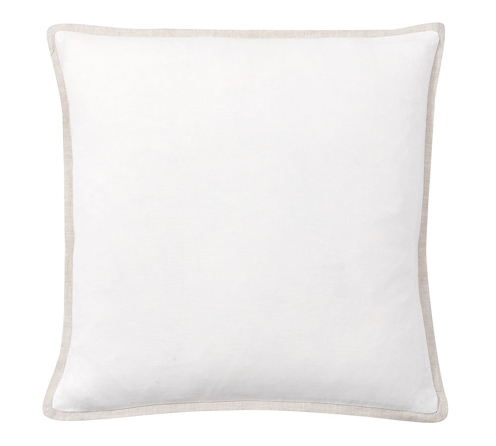 Belgian Flax Linen Contrast Flange Sham
