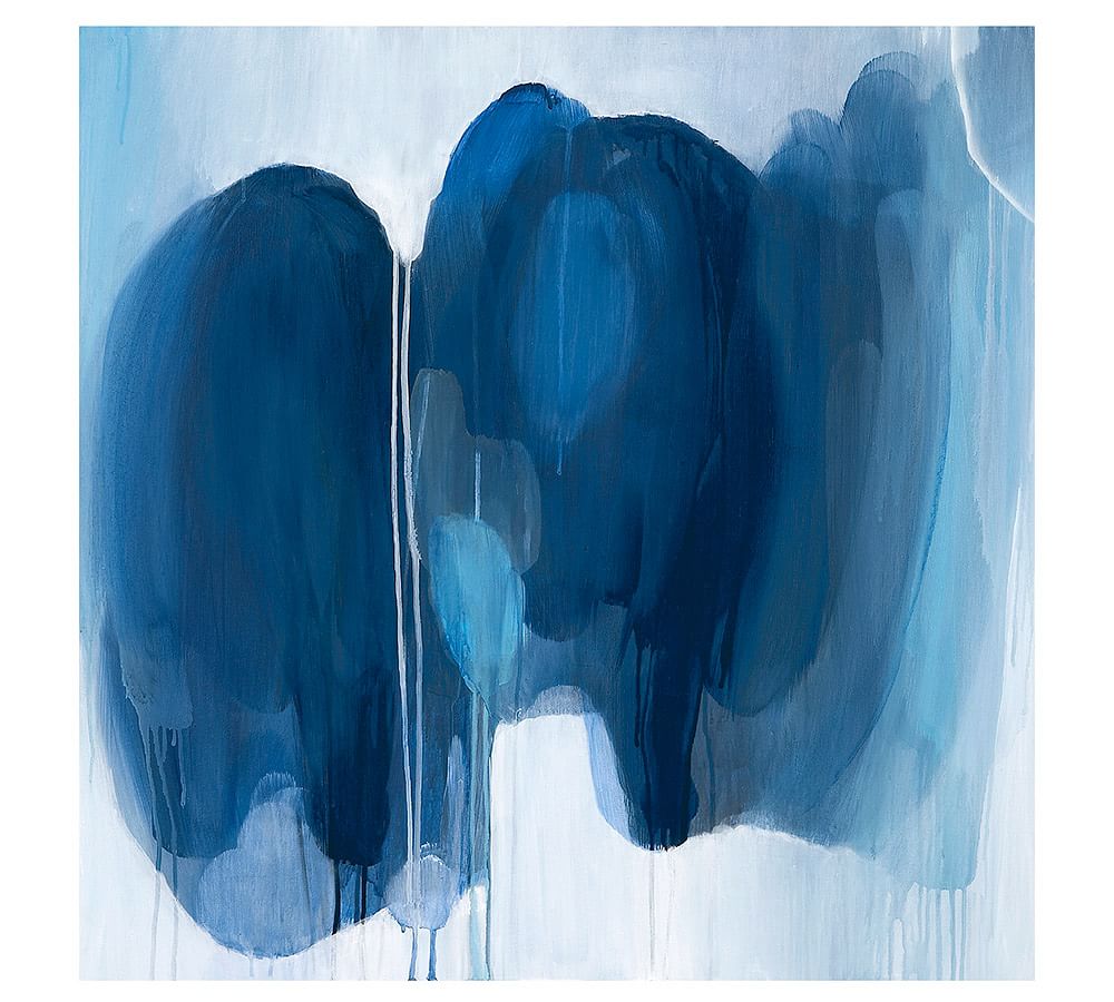 Blue Wash Canvas, 20 x 20
