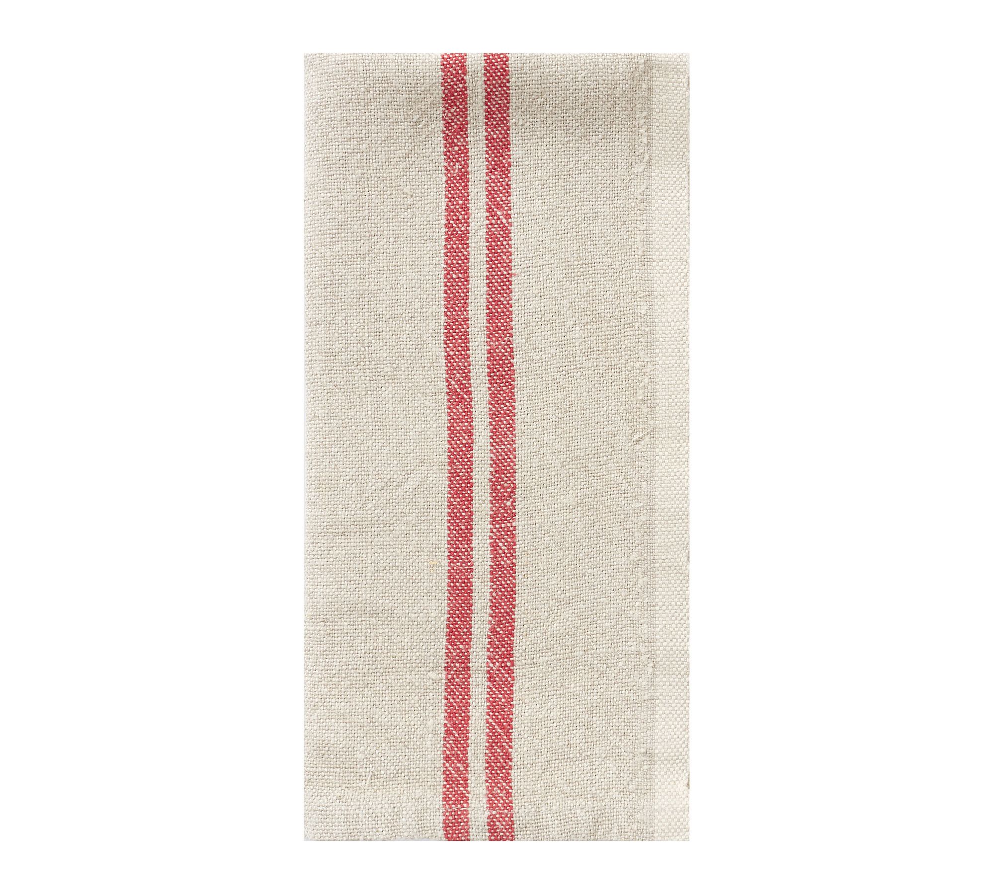 Caravan Vintage Striped Linen Napkins - Set of 4