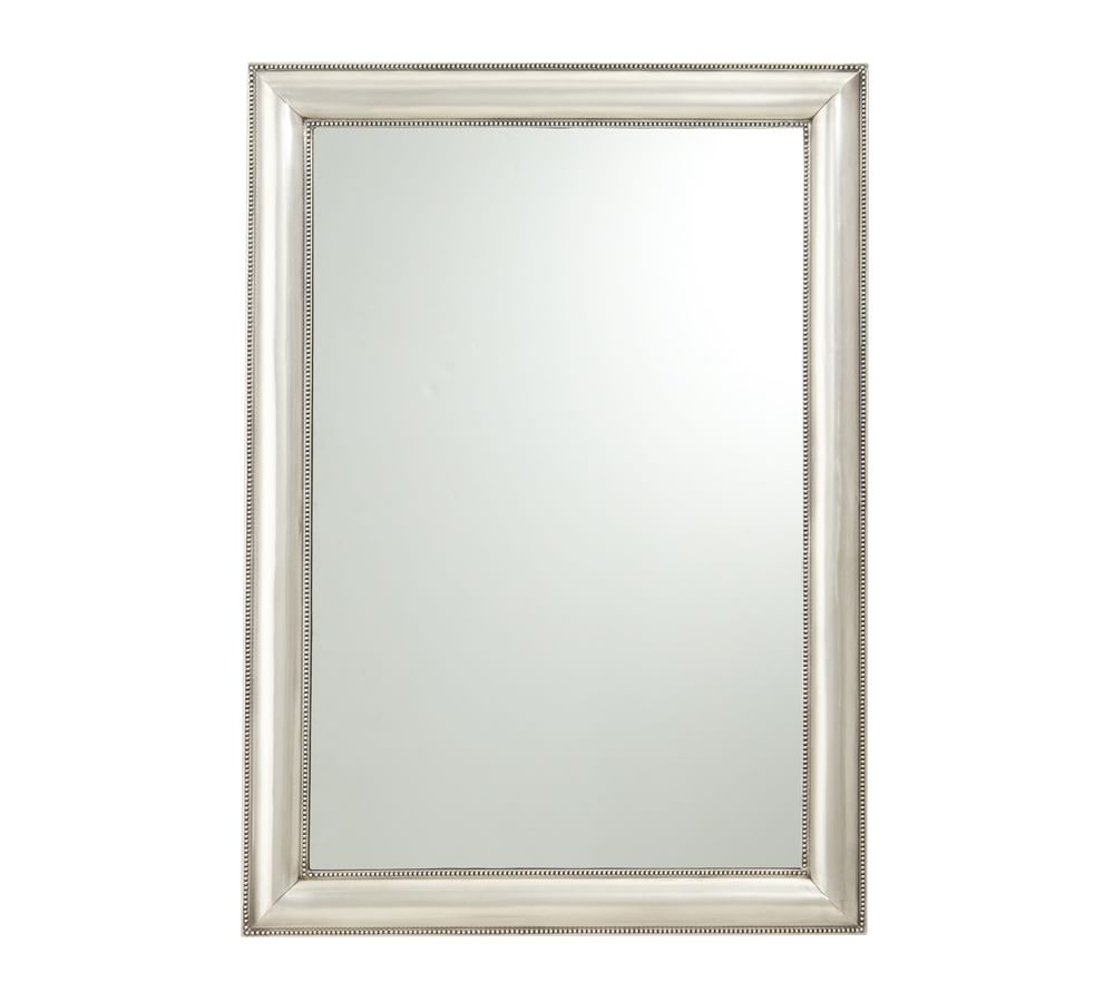 Silver Beaded Wall Mirror, 30 x 42