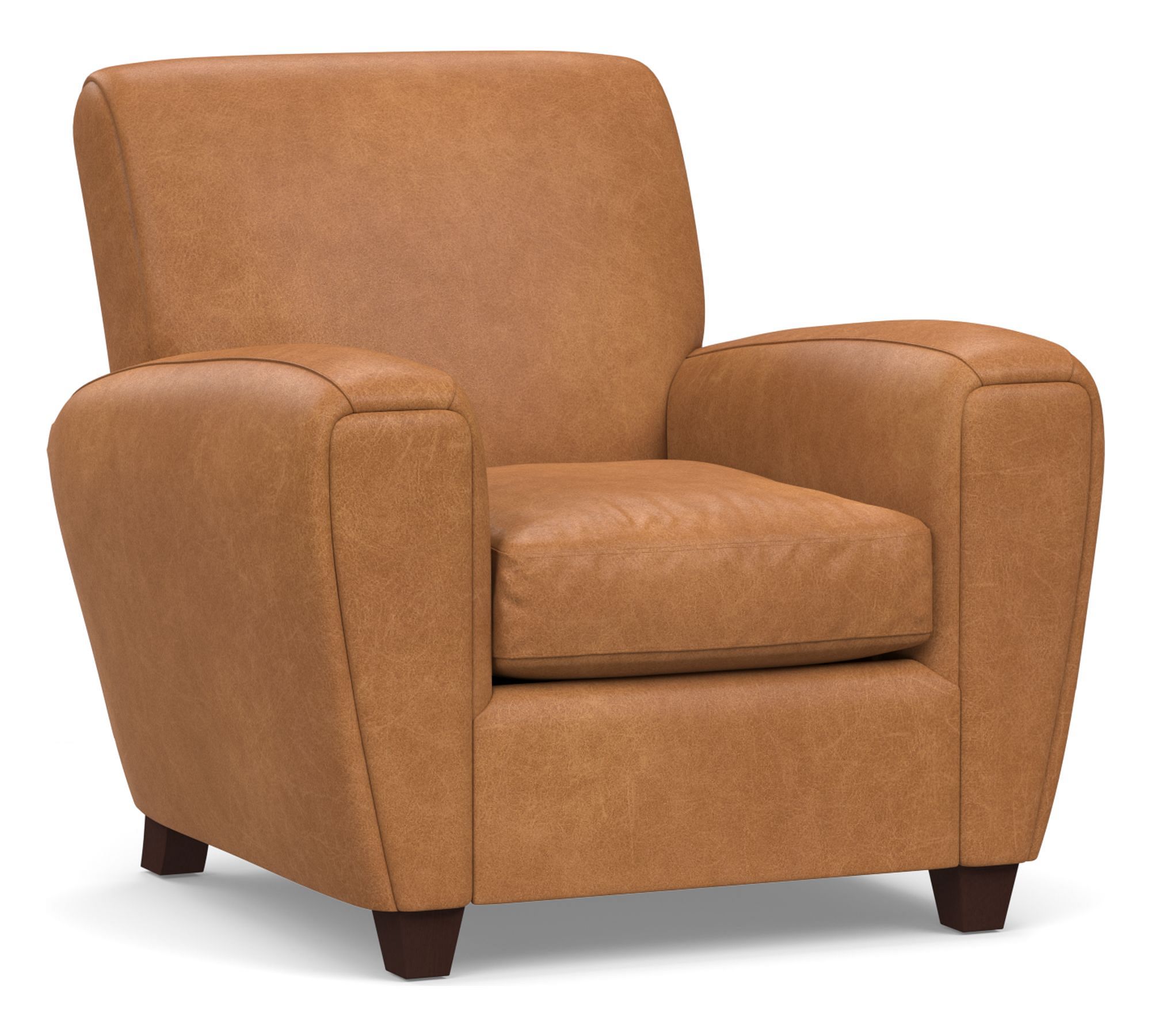 Manhattan Square Arm Leather Chair