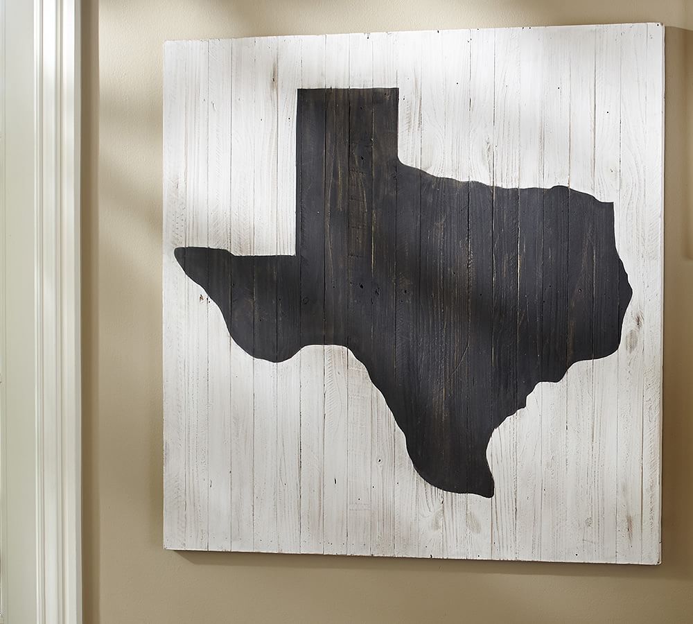 Texas State Large Wall Art, 36 x 36