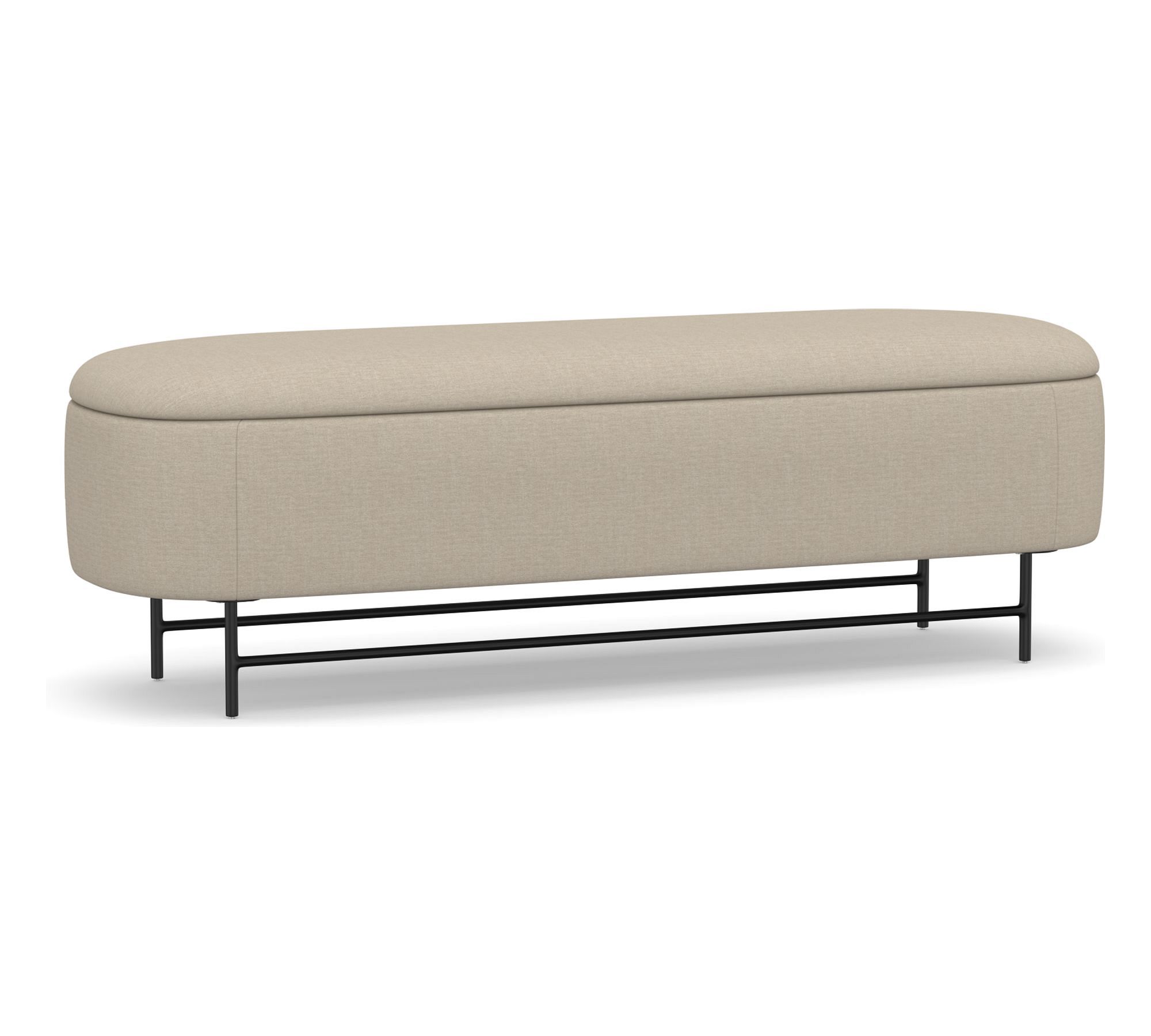 Melrose Upholstered Storage Bench (57")