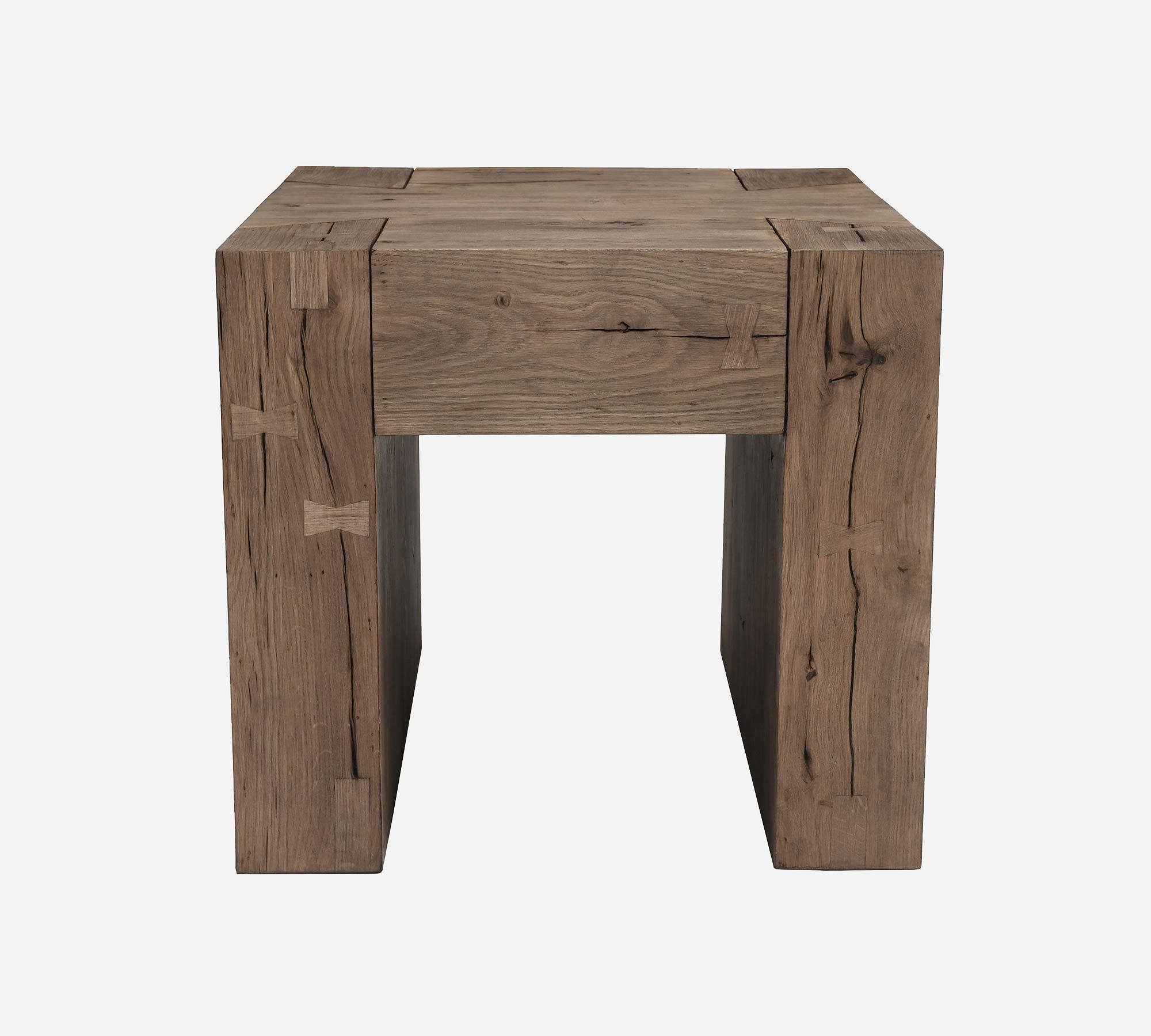 Raymond Square Reclaimed Wood End Table (24")