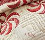 Peppermint Swirls Handcrafted Reversible Quilt &amp; Shams