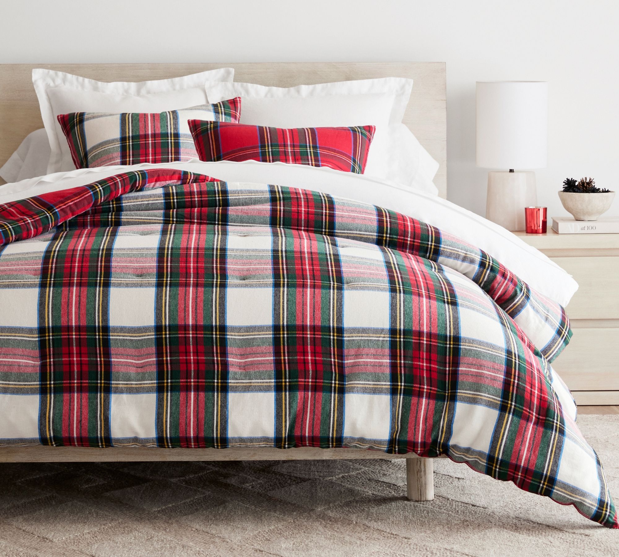 Stewart Plaid Flannel Reversible Comforter