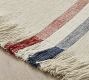 Patriotic Stripe Cotton/Linen Table Throw