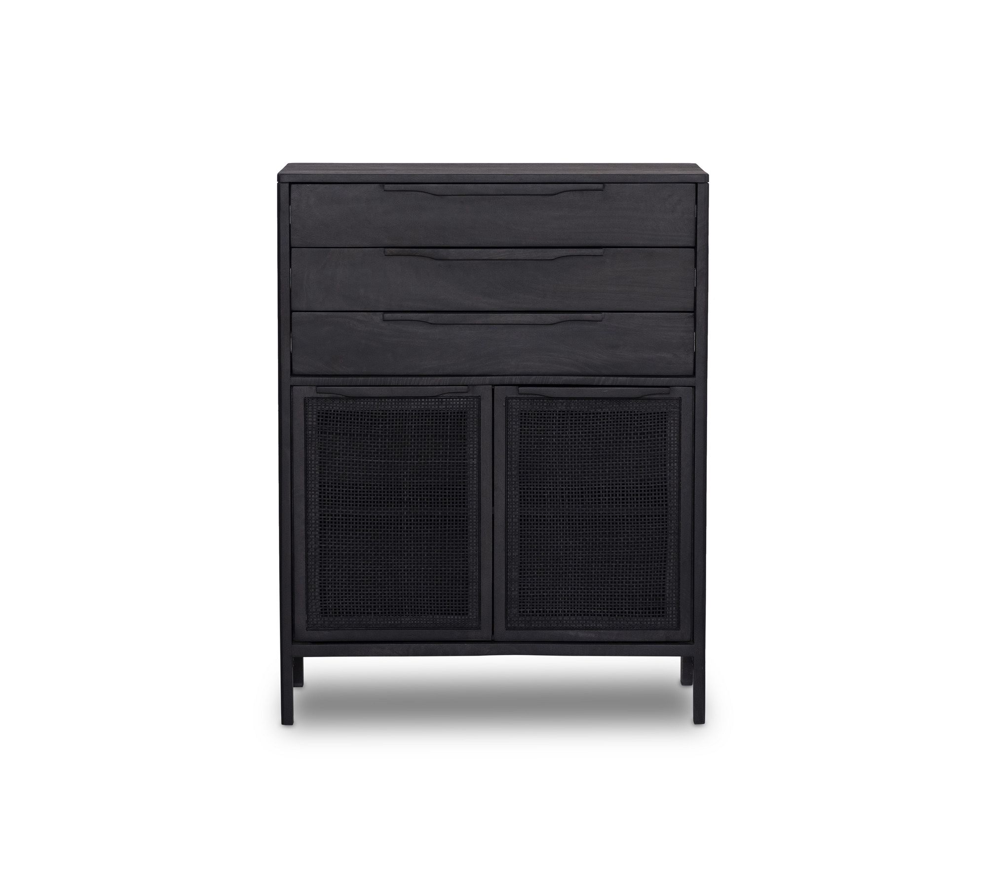 Dolores Cane 3-Drawer Tall Dresser (33.5")