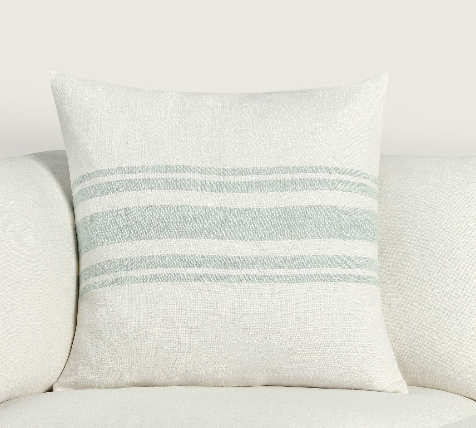 Sens Belgian Flax Linen Striped Pillow Cover