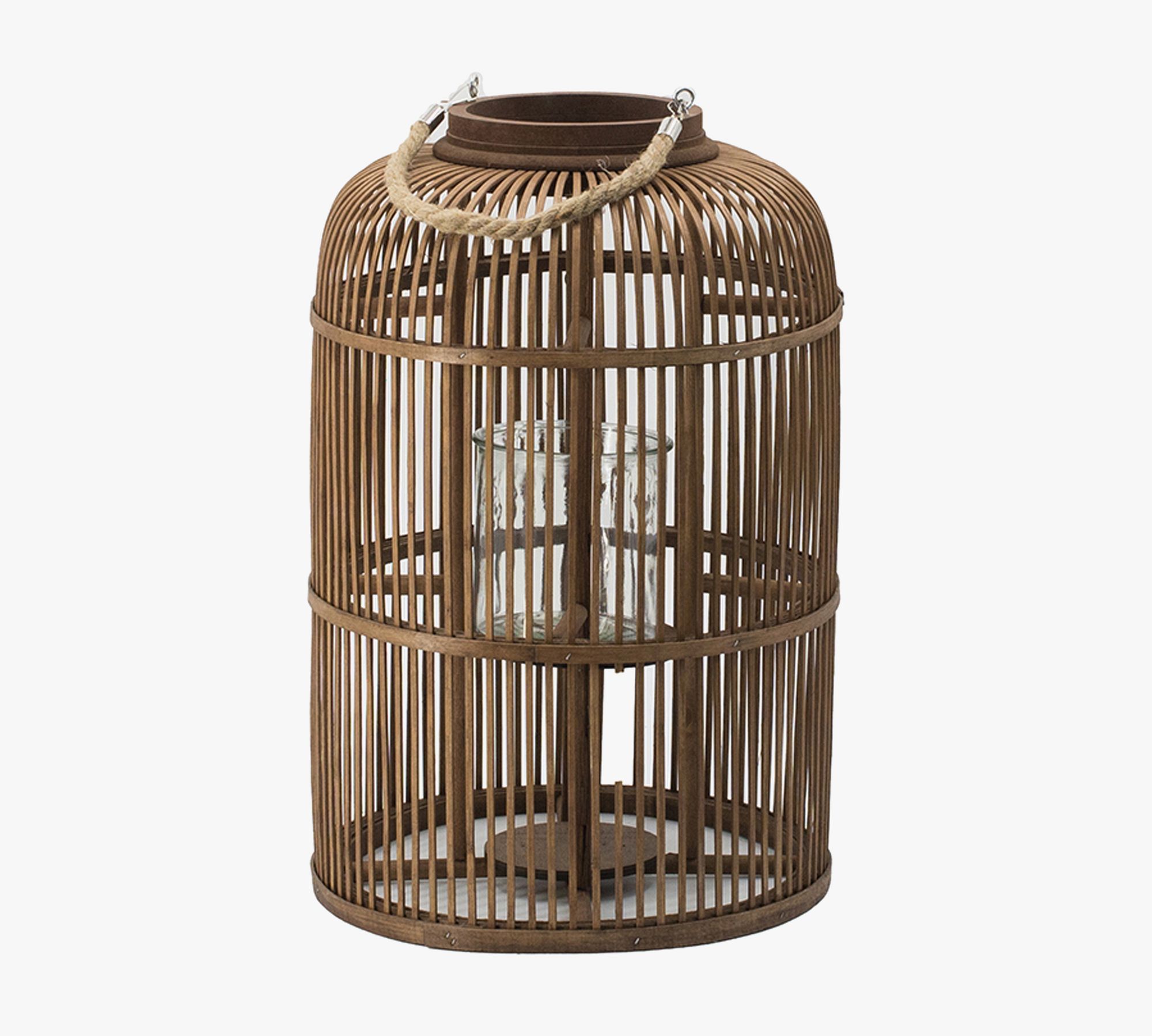 Remira Bamboo Lantern Candleholder