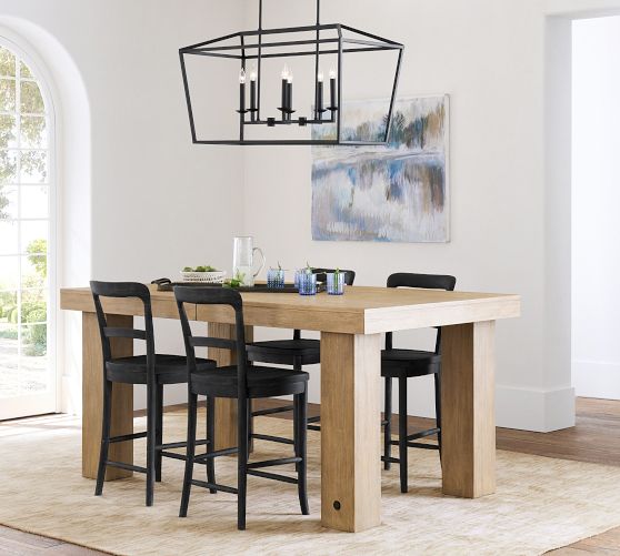 Benchwright Straight Leg Extending Counter Height Table (76"- 96 ...