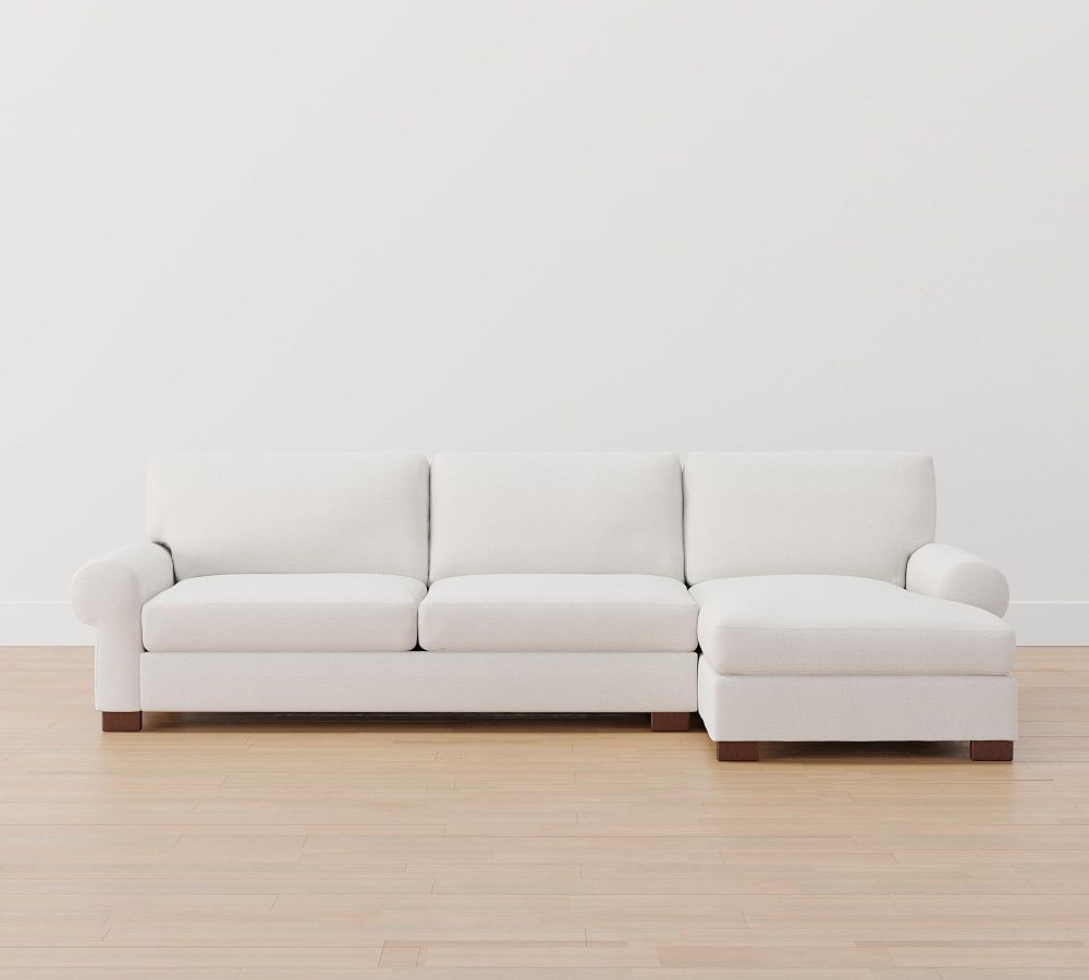 Turner Roll Arm Chaise Sectional (107&quot;&ndash;132&quot;)