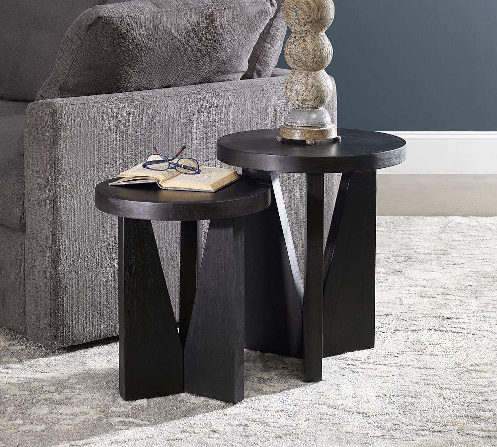 Kate Round Nesting End Table (16&quot;)