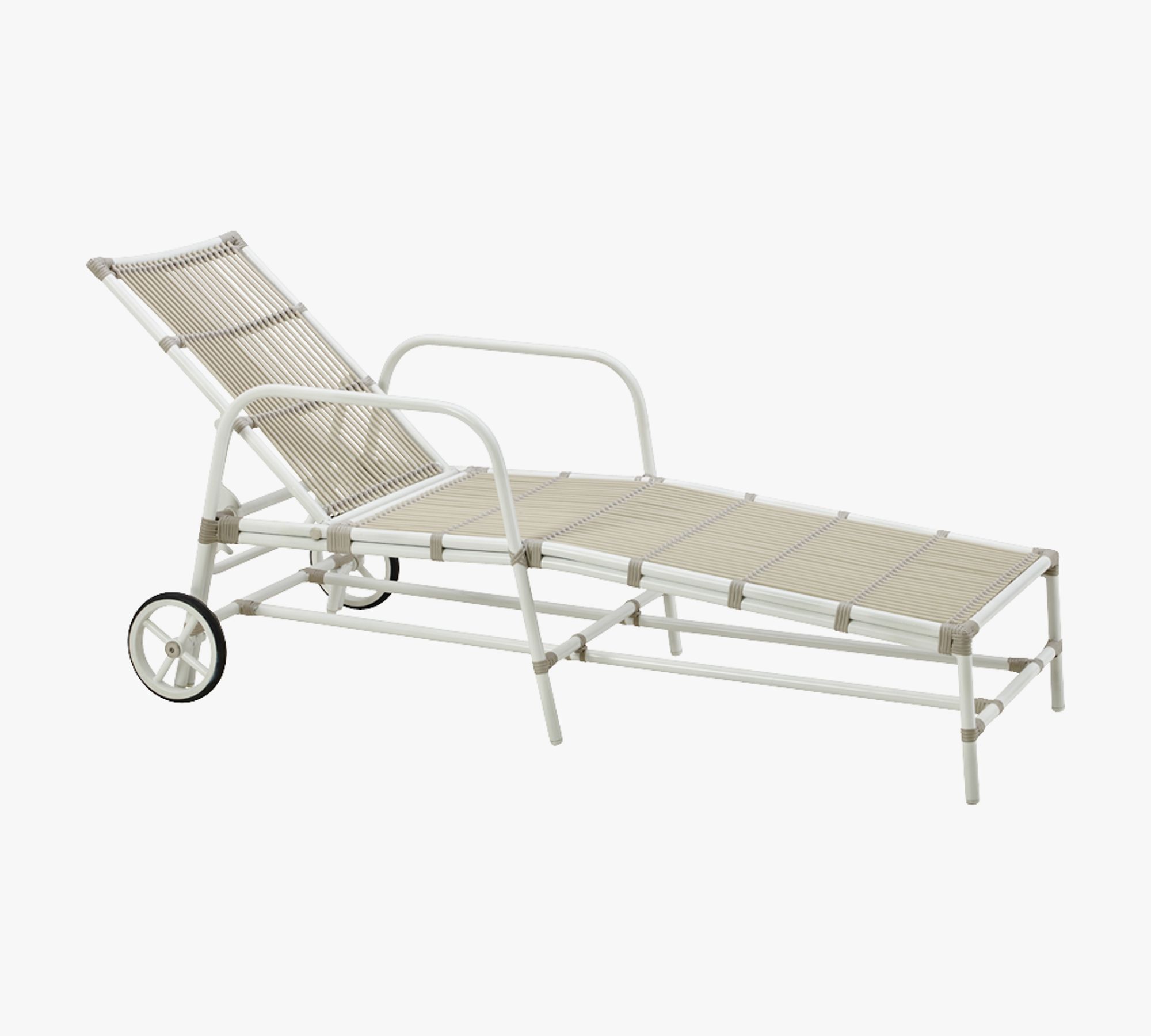 Josephine Indoor/Outdoor Chaise Lounge with Wheels