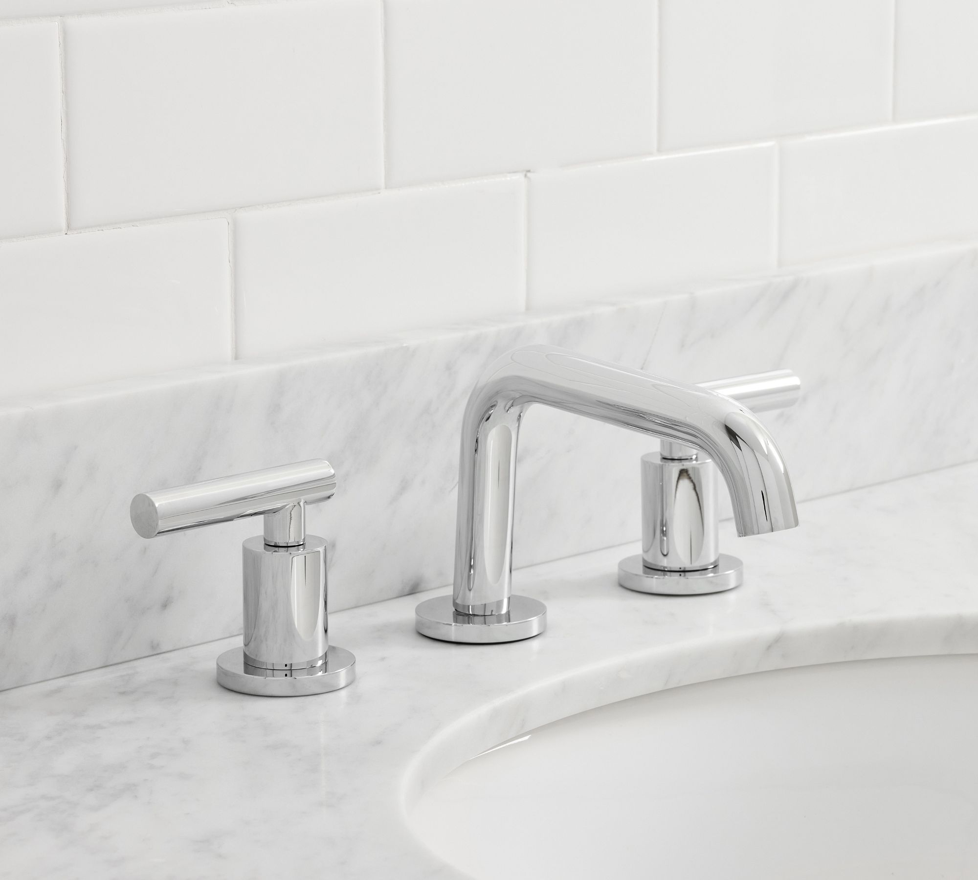 Rhodes Lever Handle Widespread Bathroom Sink Faucet