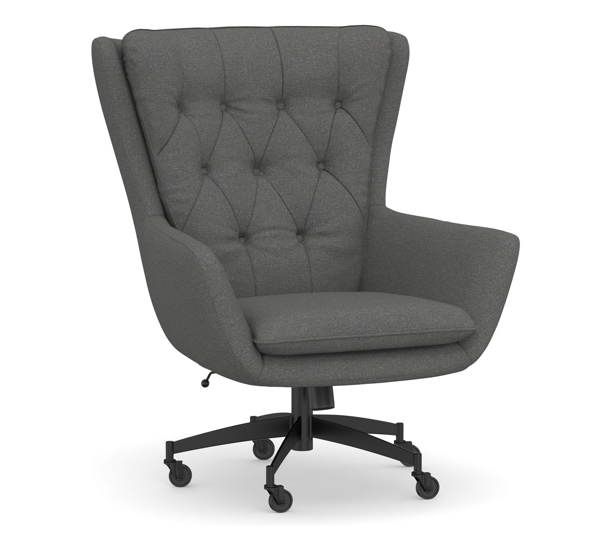 Wells Upholstered Swivel Desk Chair