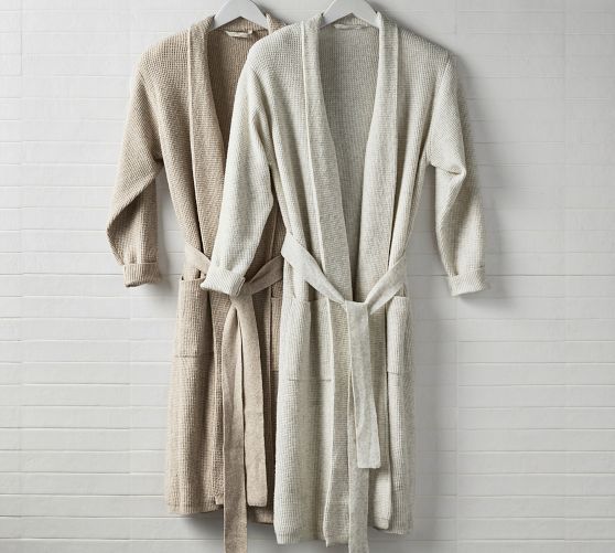 Cozy Thermal Sweater Robe Pottery Barn