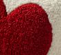 Cozy Teddy Faux Fur Heart Pillow Cover