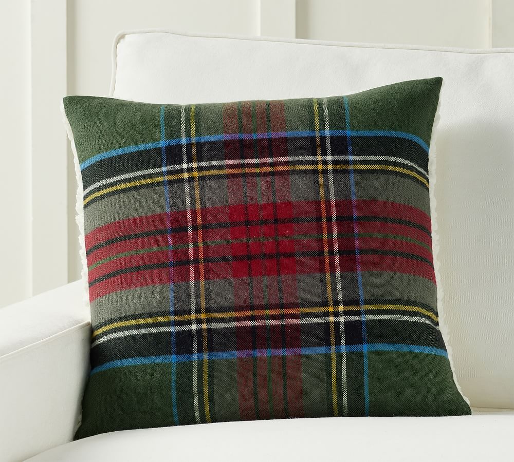 Pottery barn hamilton shop plaid pillow cover