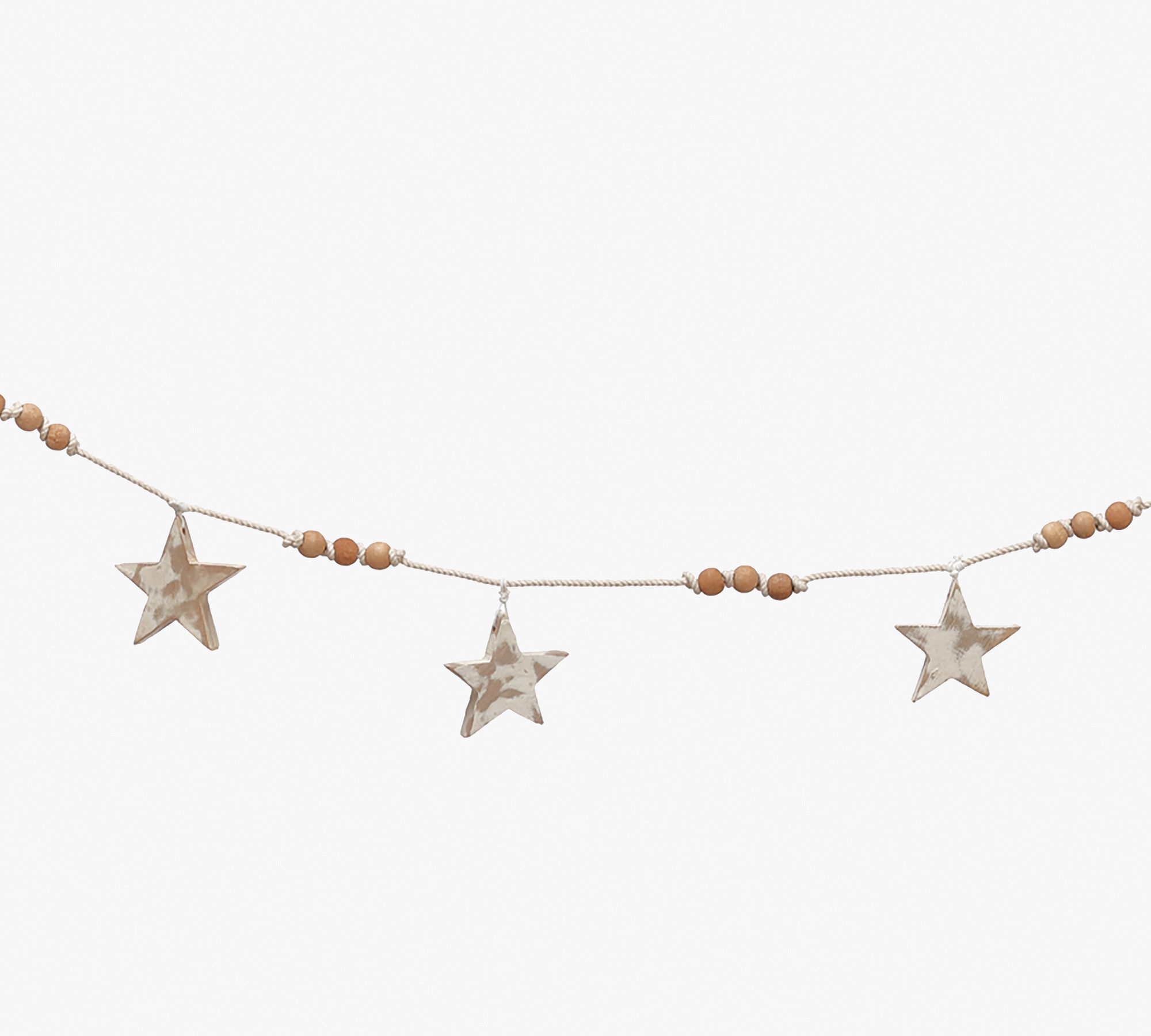 Wooden Star Garlands - Set of 2