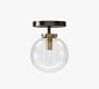 Camryn Glass Globe Flush Mount