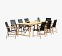 Santa Ana 7-Piece Rectangular Dining Table with Newark Dining Armchair Set