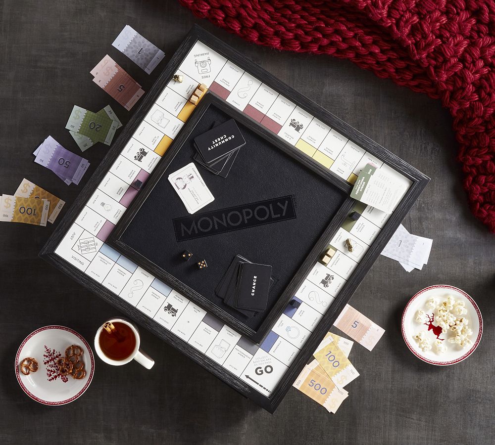 Wooden Monopoly Board Game - Luxury Edition | Pottery Barn
