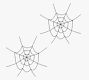 Light Up Faux Hairy Spider Webs - Set of 2