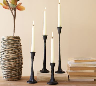 WROUGHT IRON TAPER CANDLE HOLDERS - ILLYRIA STUDIO & SHOP