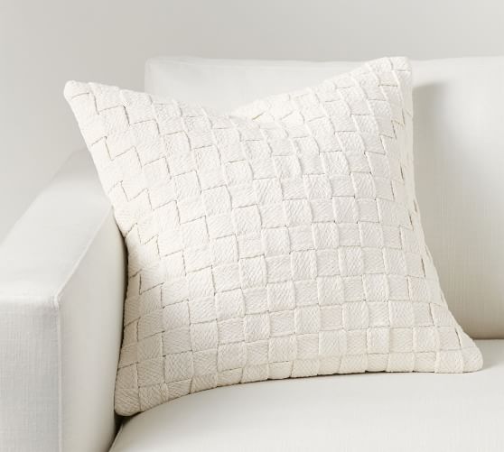 Basketweave Pillow Pottery Barn