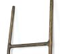 Antique Leaning Brass Ladder Rack