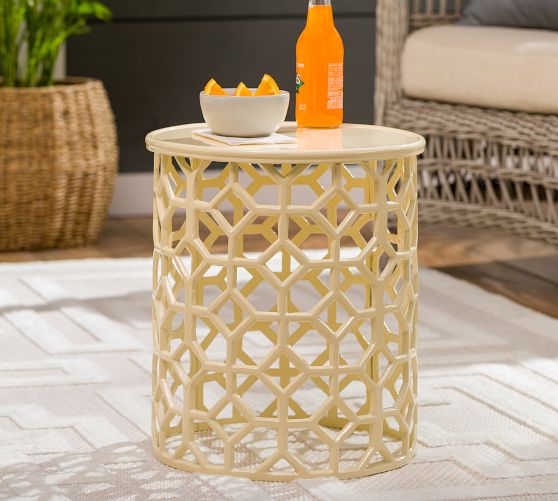 Duke Round Metal C Table Pottery Barn