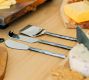 Hammered Metal Handcrafted Stainless Steel Cheese Knives - Set of 3