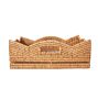 Tava Handwoven Rattan Scallop Tray with Handles