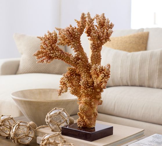 Faux Yellow Staghorn Coral