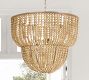 Bristol Wood Bead 2-Tier Chandelier