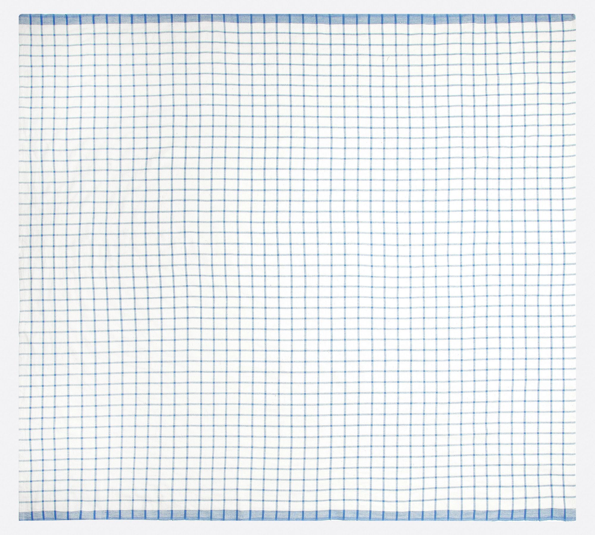 Windowpane Block Print Cotton Tablecloth - Set of 4