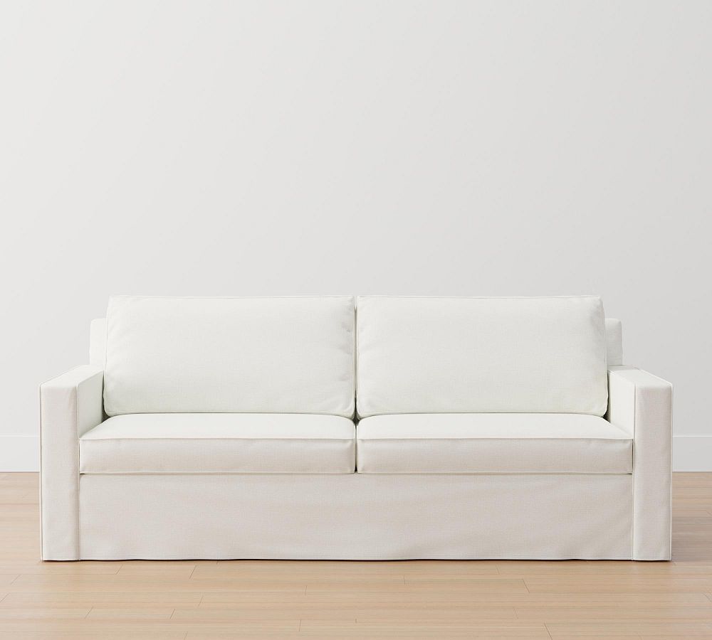 Cameron Square Arm Slipcovered Sofa (61&quot;&ndash;96&quot;)