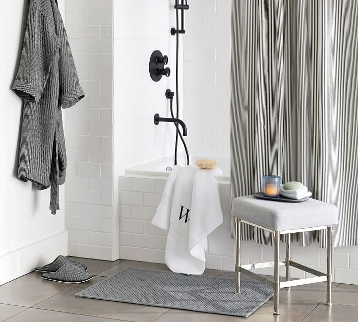 Matteo Bath Mat by Fusion Bathroom in Grey 50 x 80cm – Ulster Weavers