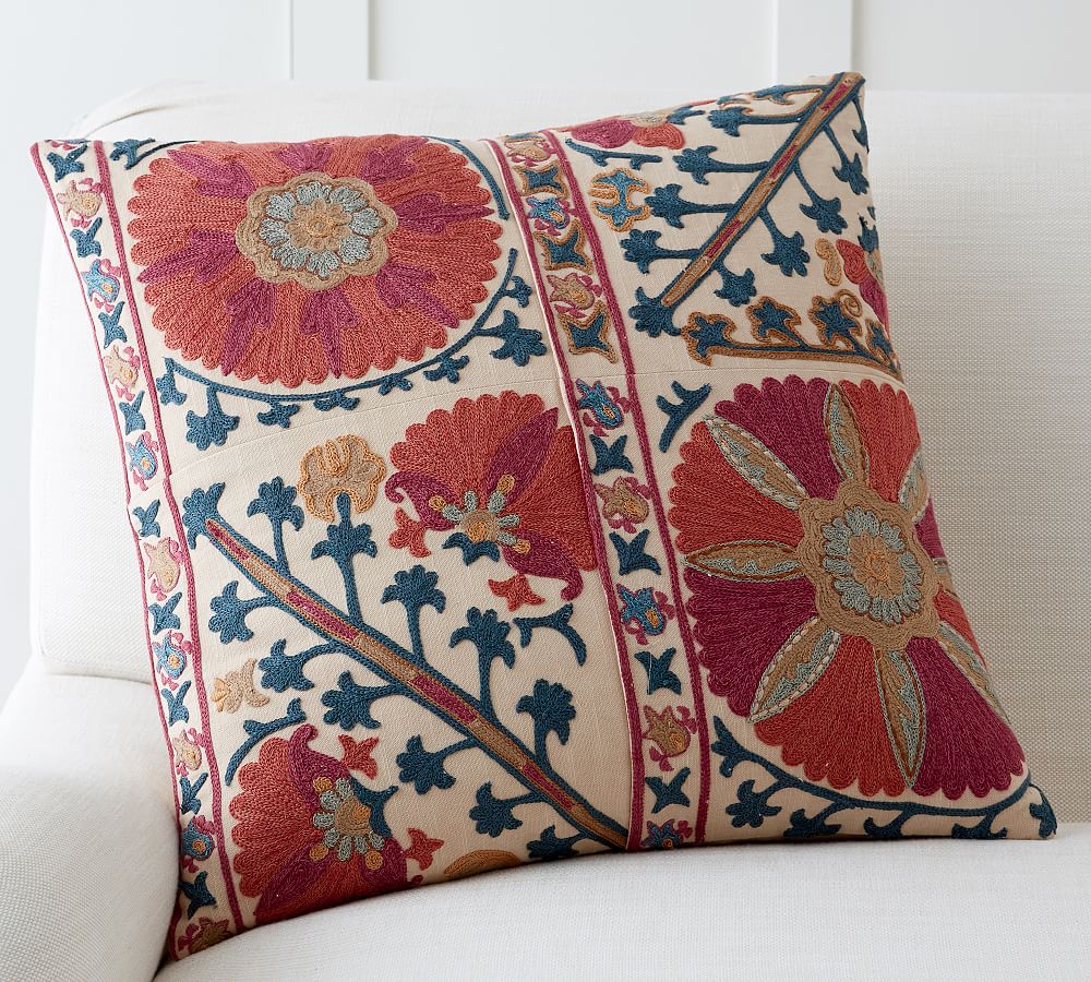 Rozelle Embroidered Pillow Cover