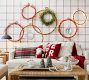 Handcrafted Rattan Wreaths with Twinkle Lights - Set of 3
